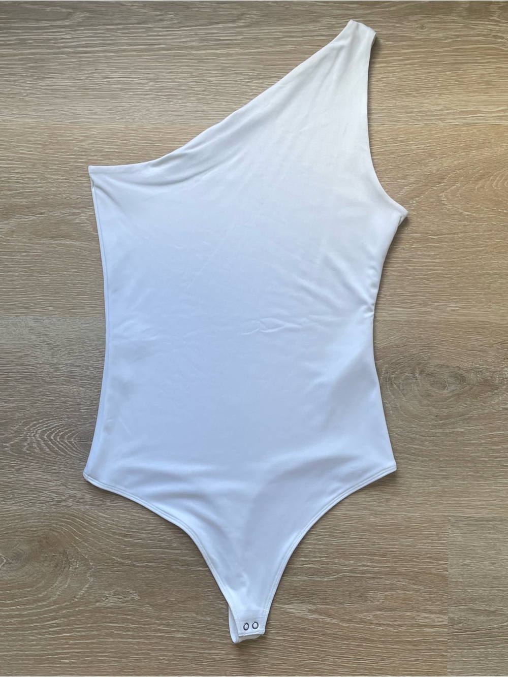 Abercrombie & Fitch White One Shoulder Bodysuit